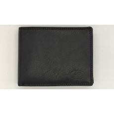 Pánská černá kožená peněženka  (pravá kůže)
